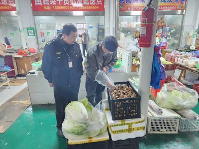 守护“菜篮子”安全，东至县洋湖市场监督管理所开展食用农产品专项抽检